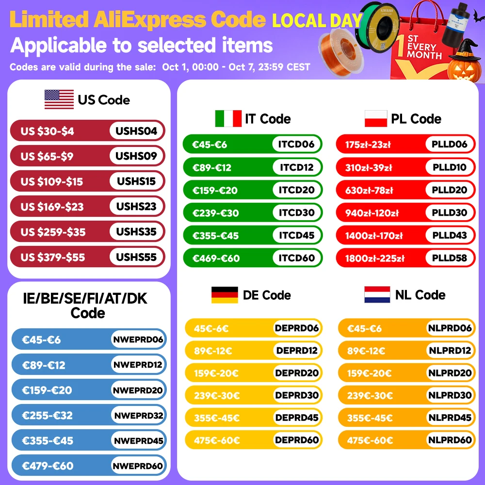 1.75mm Mixed Color PETG 3D Printing Filament 2