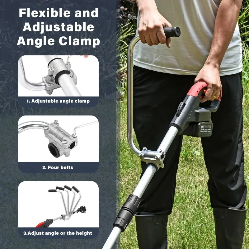 Trimmergriff – Ergonomischer Unkrautjäter-Trimmergriff Rasentrimmer-Griff für die Rasenpflege 3