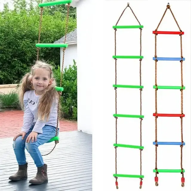 Kids Climbing Rope Ladder 2