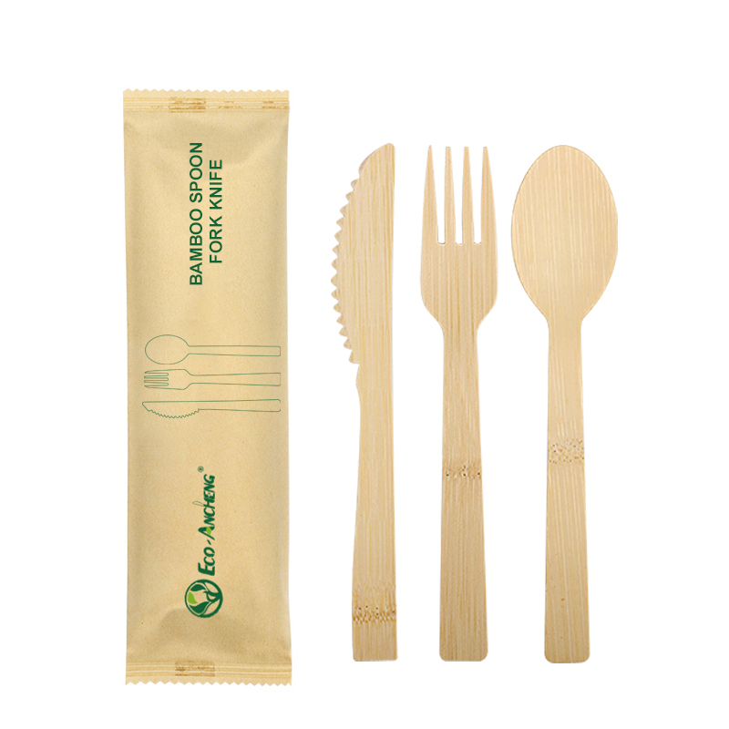 Heavy-Duty Compostable Bamboo Disposable Cutlery
