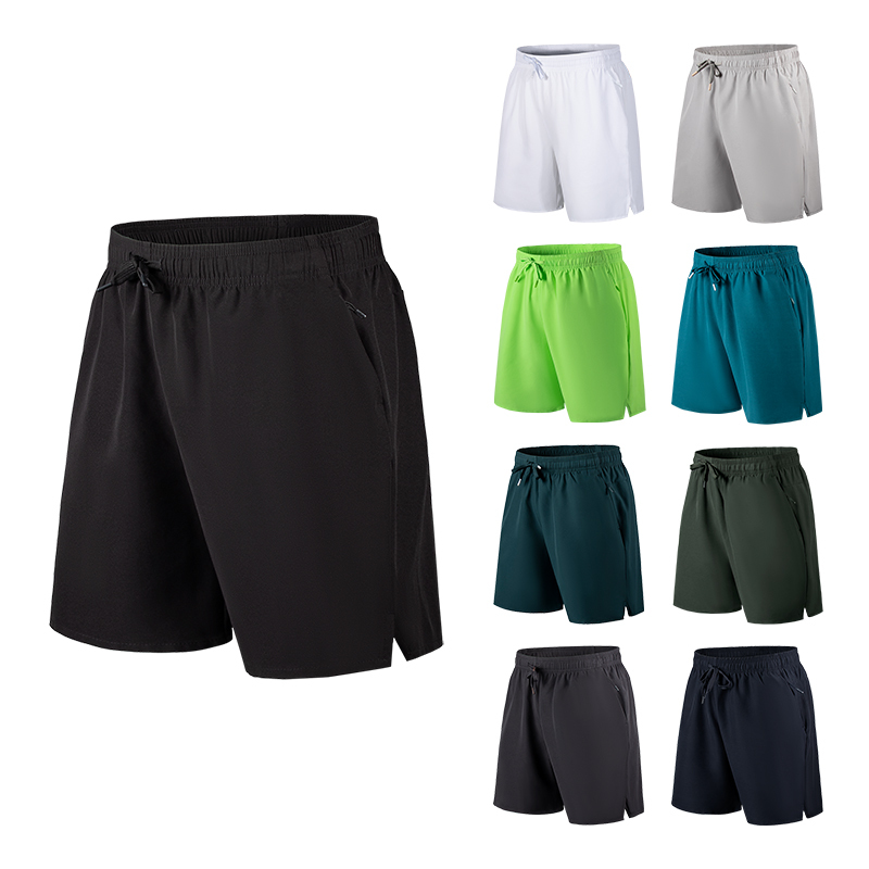 Men 5 Inch Inseam Shorts Solid Color Dry 2
