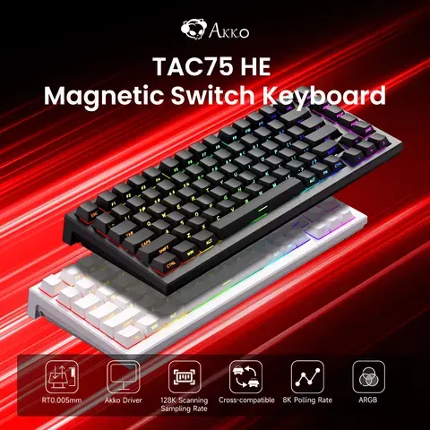 Akko TAC75 HE Tastatur 75% Magnetische Schalter Schneller