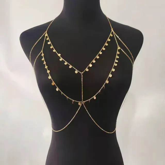 JY Fashion Waist Jewelry Sexy Bra Chain Alloy 4