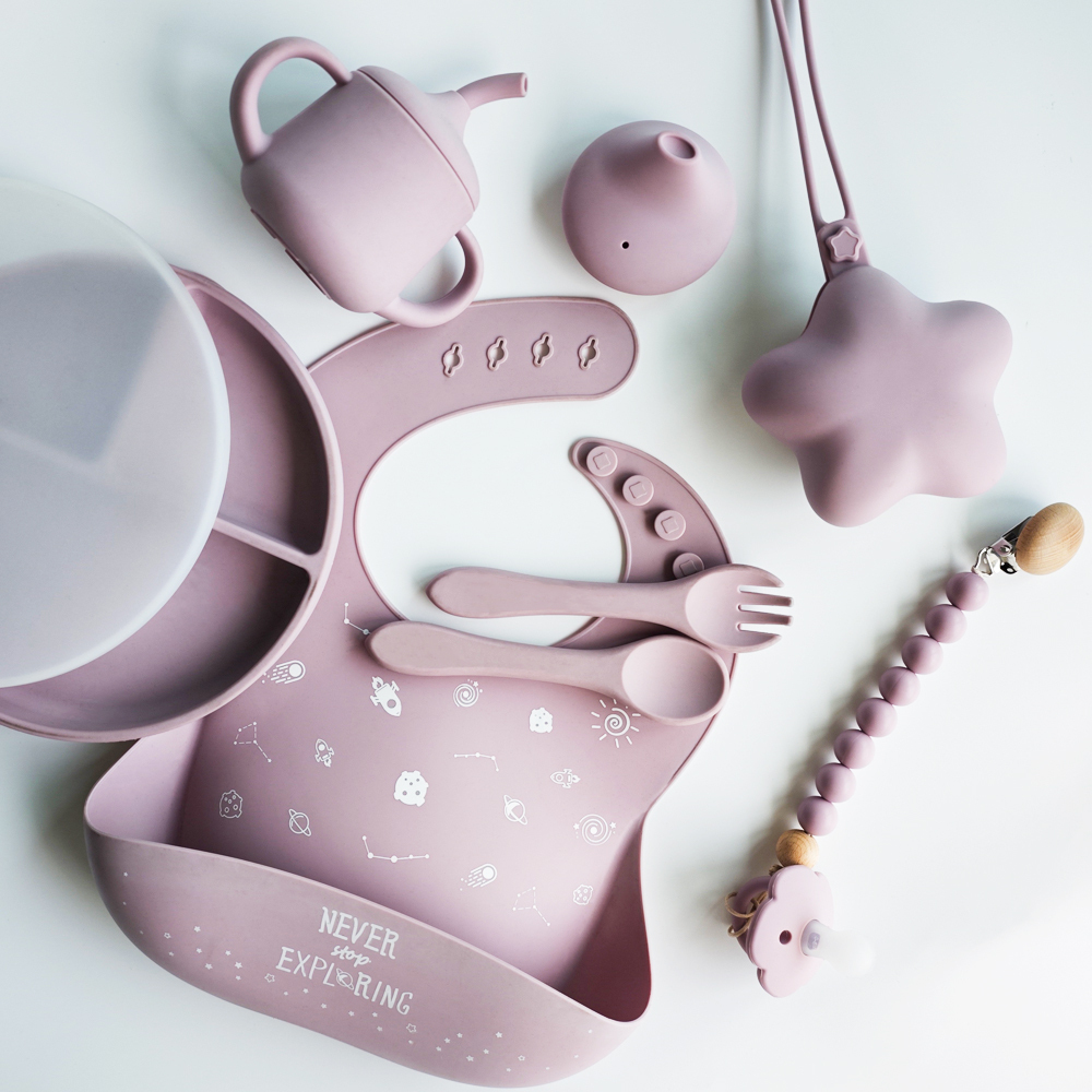 Food Grade BPA Free Baby Weaning Set Silicone
