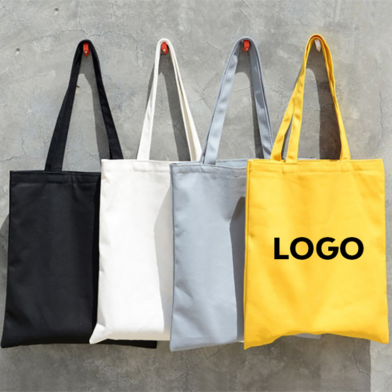 Large White Cotton Canvas Tote Bag 3