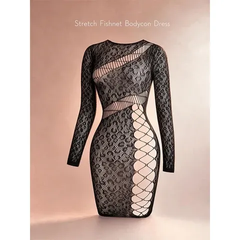 Mesh-Strandkleid
