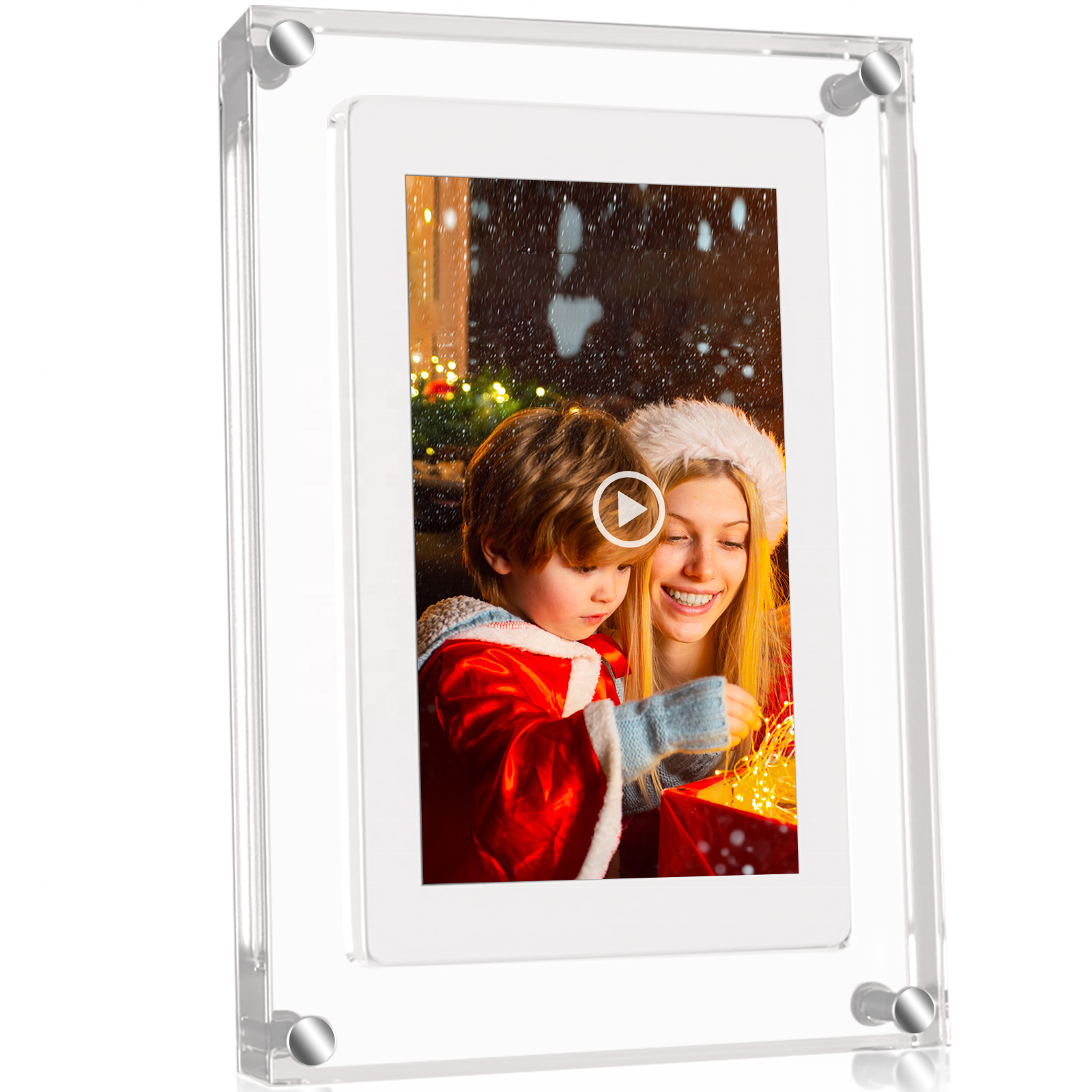 5 Inch Crystal Advertising Player Transparent Acrylic Motion