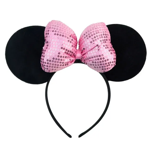 Mouse Ears Headband with Sequin Bow 4