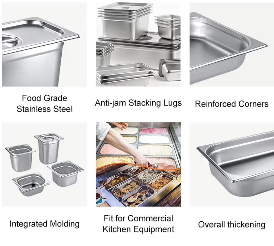 Perforated Stainless Steel GN Pan 1/4 4