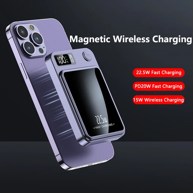 Mini Magnetic Power Bank 10000mAh Compact 2