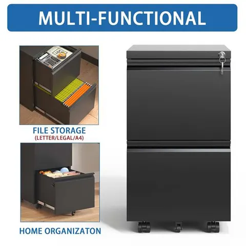 mobile metal filing cabinet