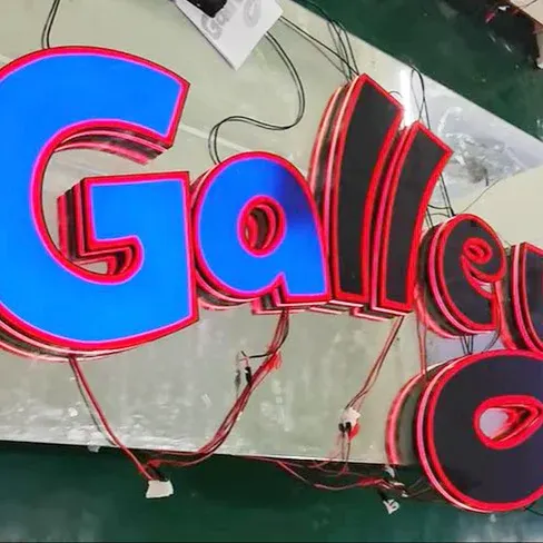 Front Acrylic Led 3d Letter Sign Channel Illuminated 3
