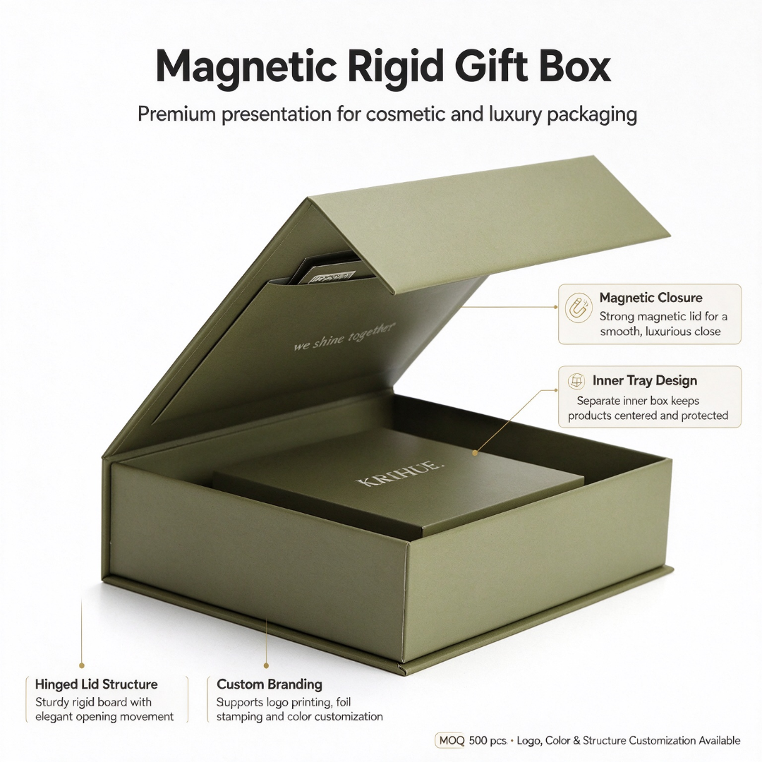 Luxury Jewelry Box Magnetic Closure Insert 2