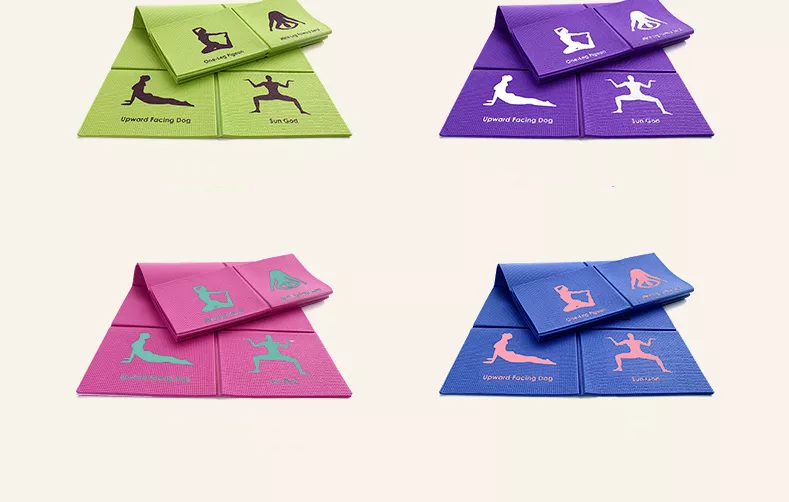 Non-slip High Density Travel Yoga Mat Foldable 4