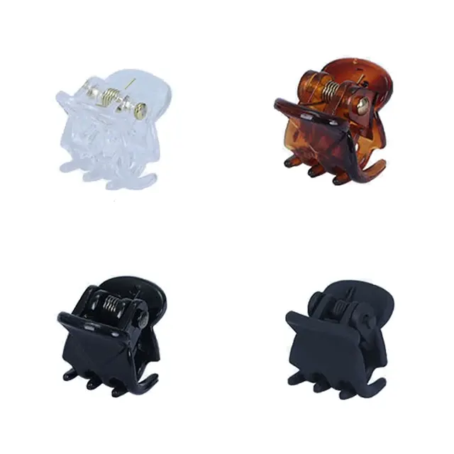 Mini Transparent Plastic Hair Claws 3
