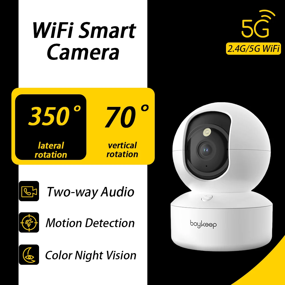 BoyKeep 3MP 5G 2 4 GHz WiFi Indoor
