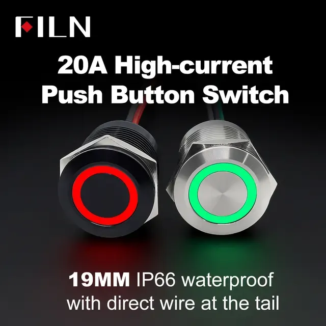 Waterproof IP66 Ring Push Button Switch 4