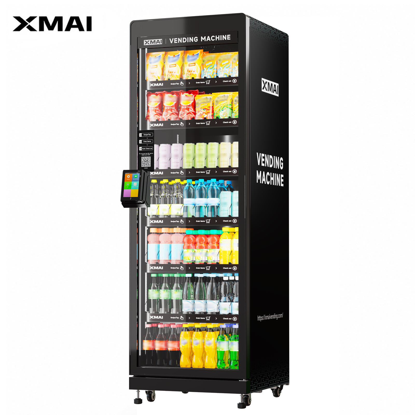 AI Refrigerated Vending Machine 520L Remote Monitoring