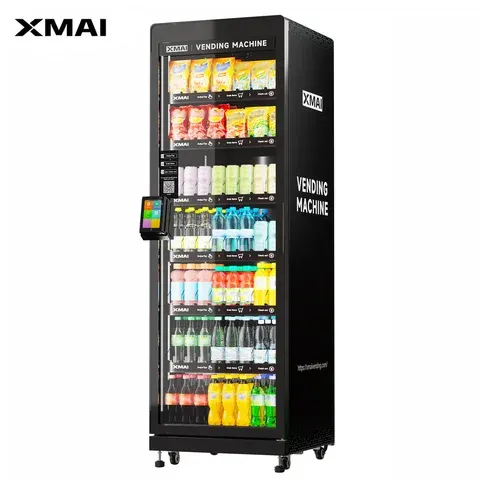 AI Refrigerated Vending Machine 520L Remote Monitoring