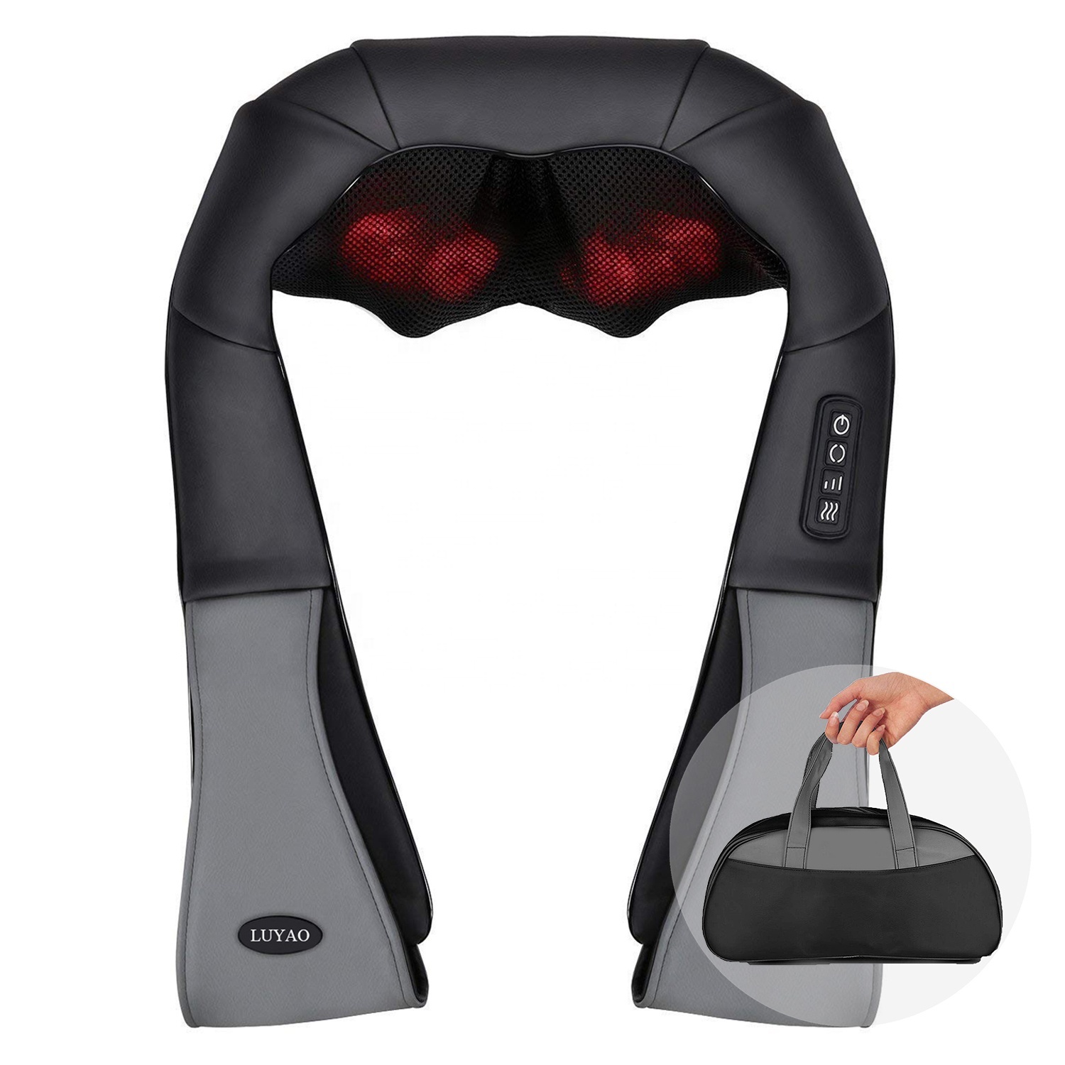 Electric Shiatsu Neck and Shoulder Massager With Heat