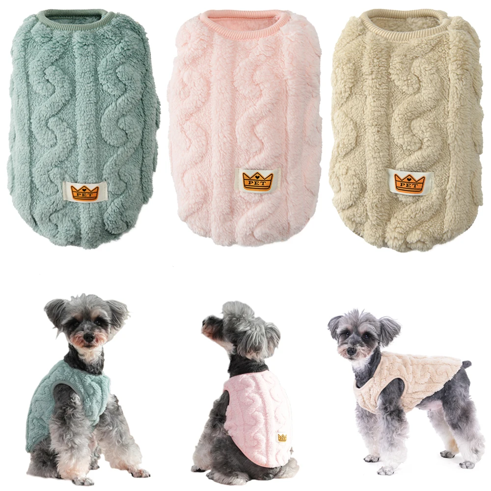 Weiche Fleece-Hundekleidung für Kleine Hunde Katzen Pullover Herbst