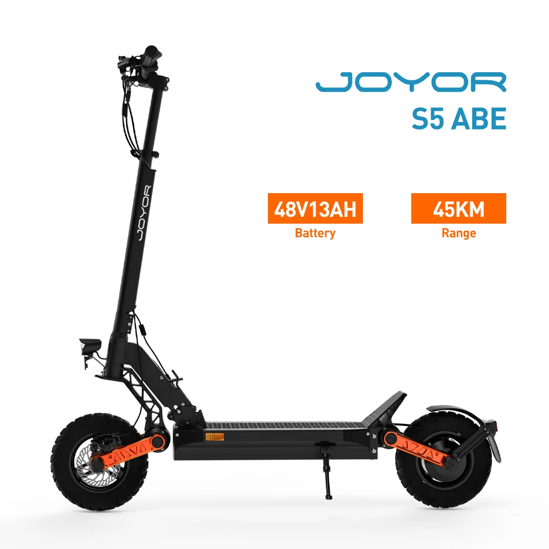 Foldable 48V Off-Road E-Scooter, 10-Inch Tires
