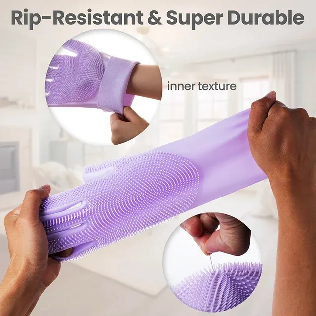 Silicone Bath Glove for Pets, Coat Grooming 2