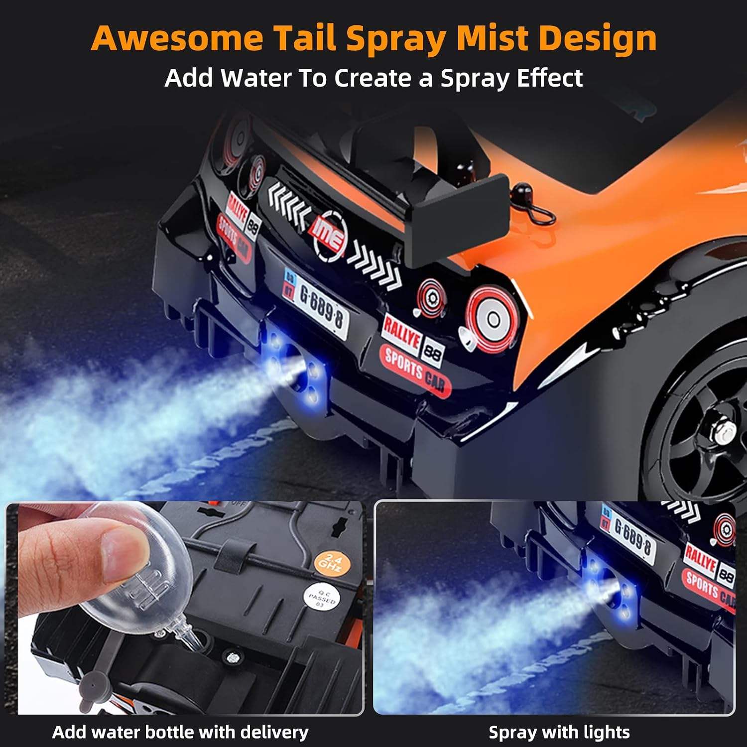 1:16 Drift RC Car with Spray Effect 3