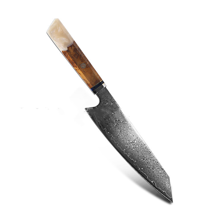 8 Inch Damascus Chef Knife Cut Japanese Fish