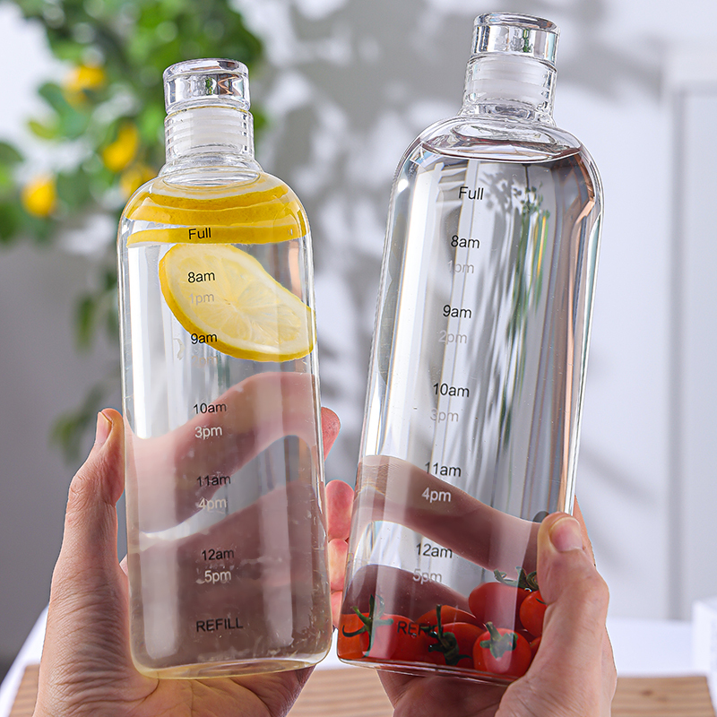 300ml 500ml 750ml 1000ml Time Marker Borosilicate Glass