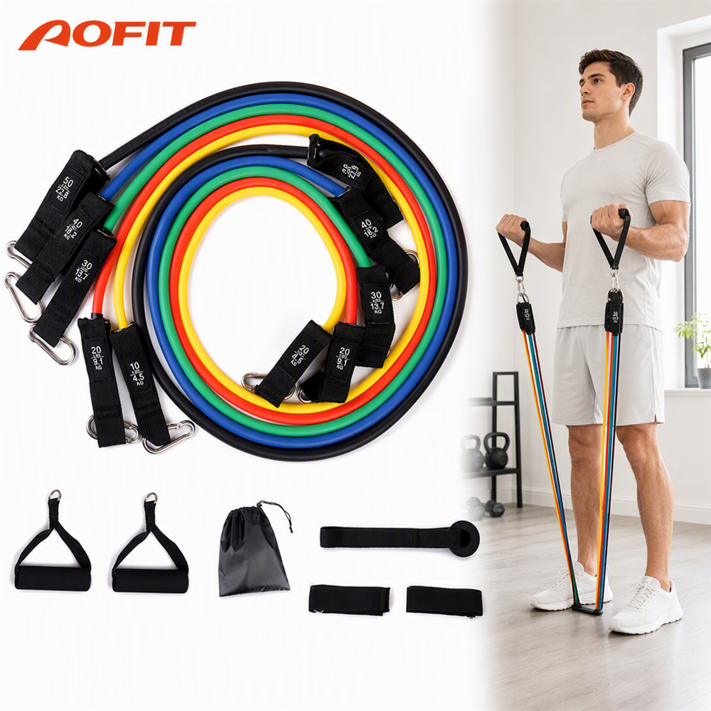 Training Resistance Bands Set With Door Anchor