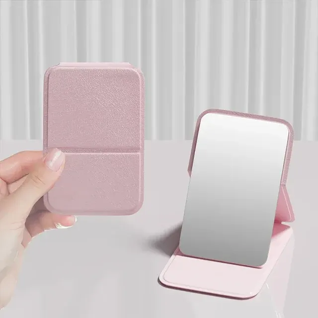 Foldable Compact Makeup Mirror Desk Stand 2