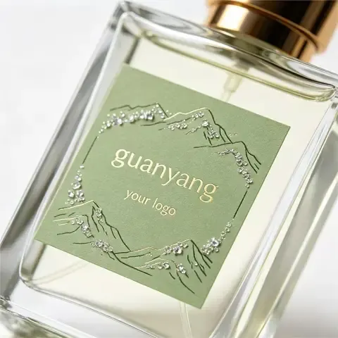 Self-Adhesive Gold Foil Vinyl Perfume Label