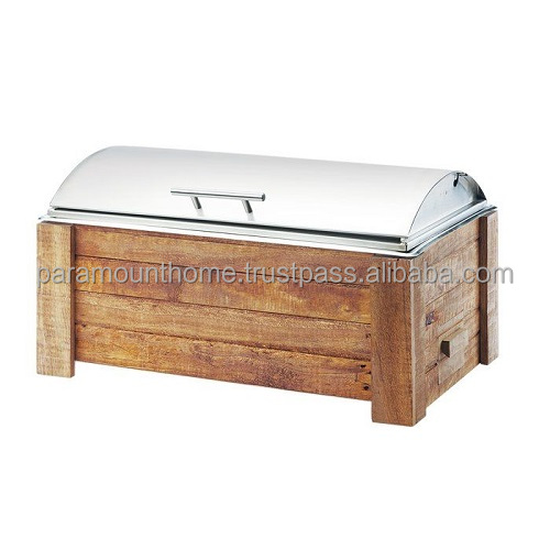 Food Warmers Buffet Chafing Dish 28cm Chaffing Rectangle 4