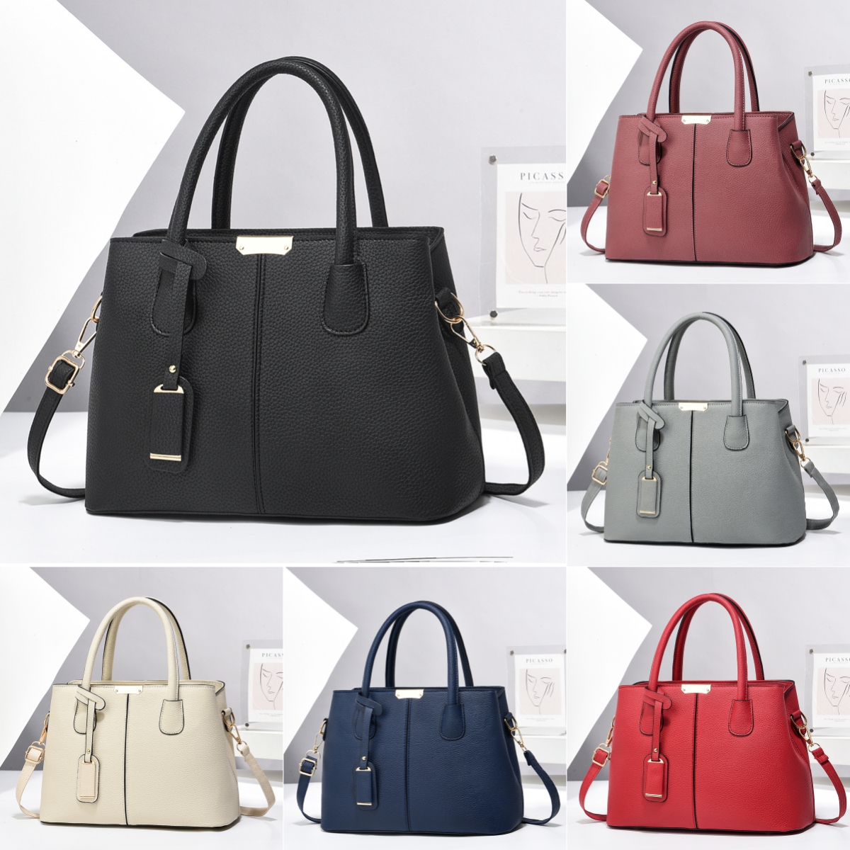 Square Women's PU Leather Crossbody Bag