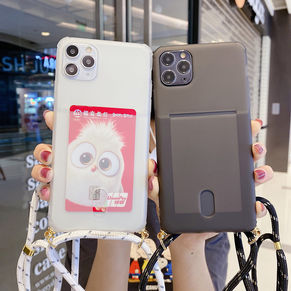 Matte TPU Phone Case with Card Holder