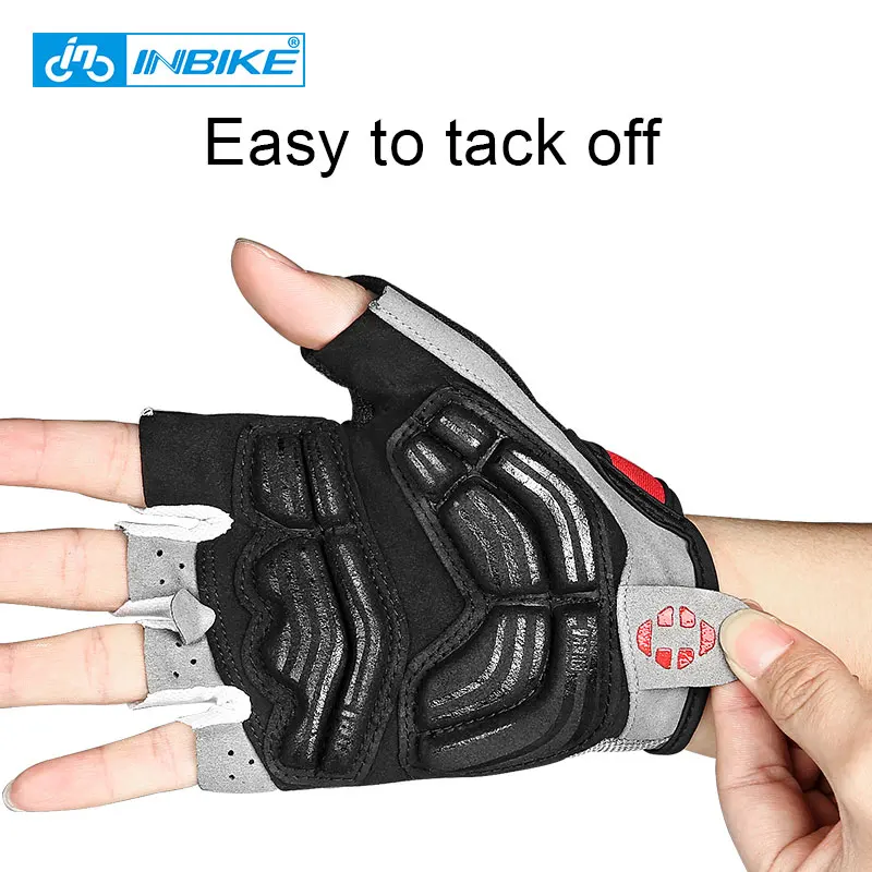 INBIKE Stoßfest GEL Pad Radfahren Handschuhe Halbe Finger 4