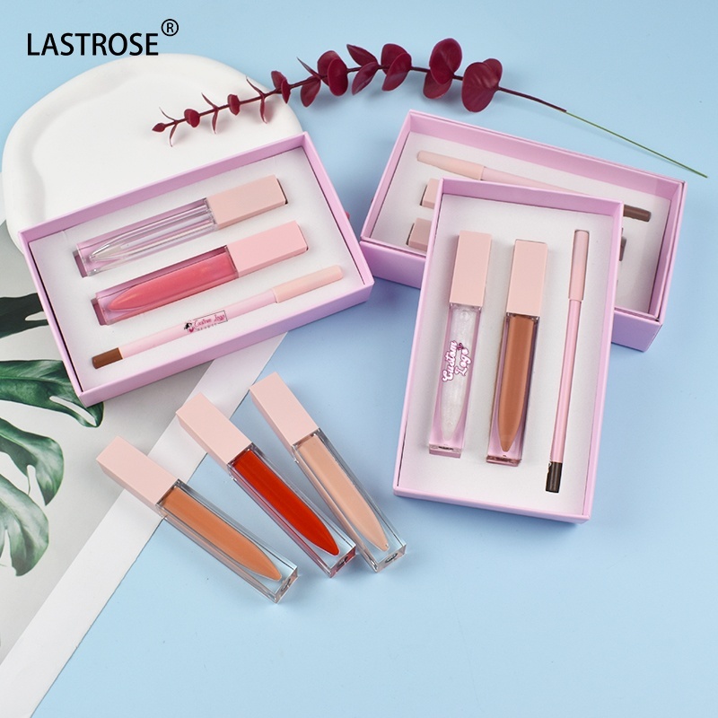 3-in-1 Lippenkonturenstift-Set mit Lipgloss, vegan 3