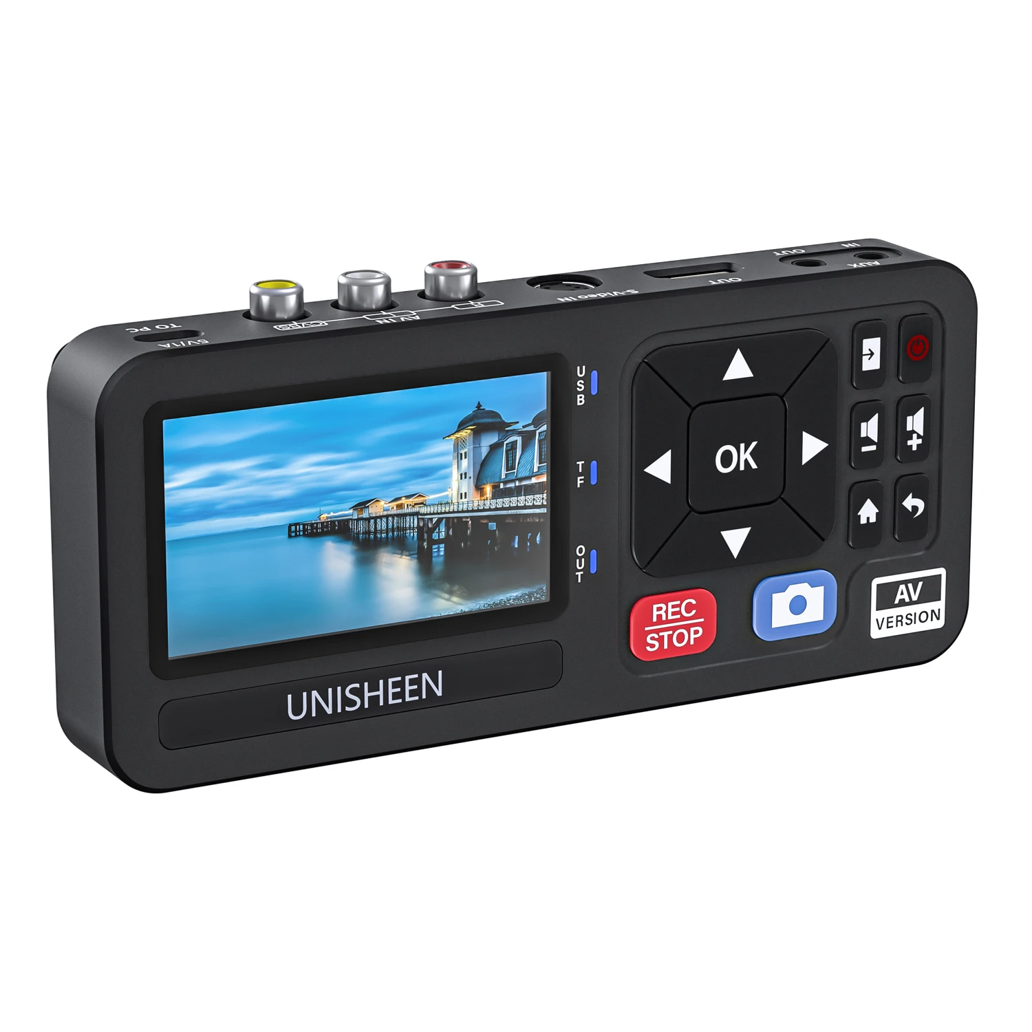 UNISHEEN 1080p Hochwertiger VHS-Kassetten-zu-Digital-Camcorder-DVD-Konverter Kassetten-MP3-Rekorder 3