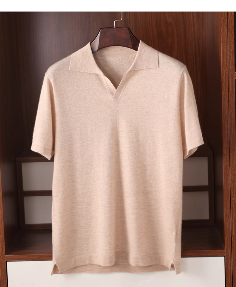 Cashmere Knit Polo for Men 4