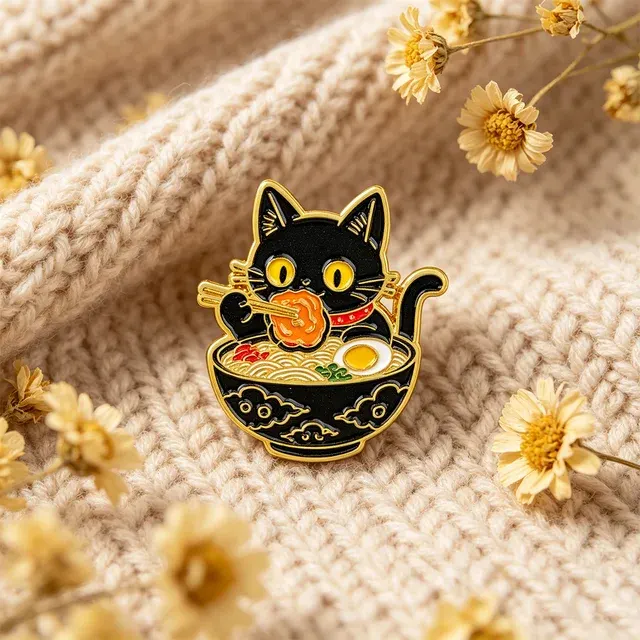 Cat Enamel Pin 2