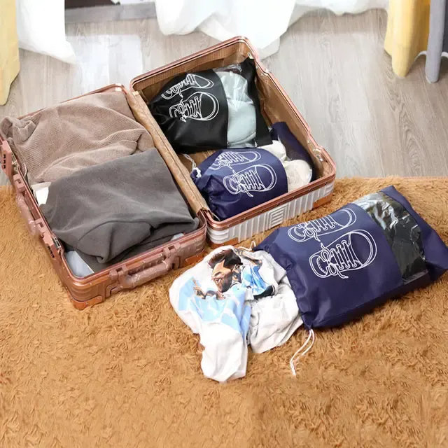 5-Pack Hanging Non-Woven Shoe Storage Bags 4