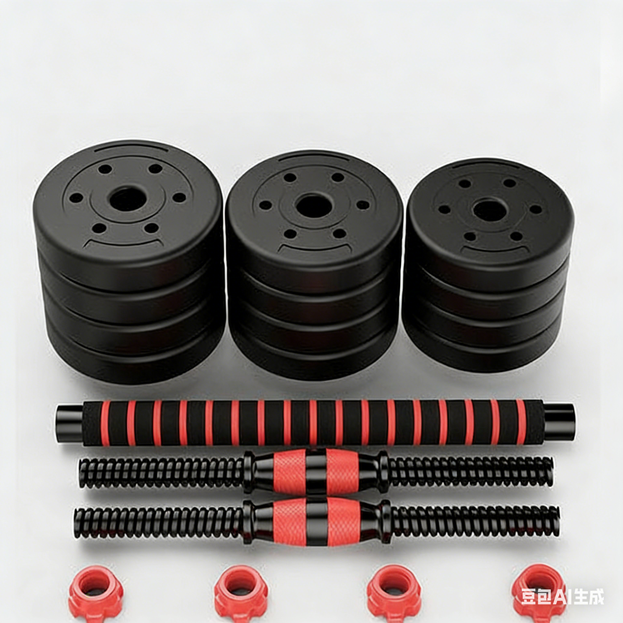 Adjustable Twist-Lock Cement Dumbbells 10-20 kg 3