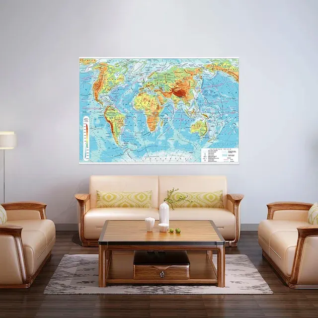 World Map Wall Art 3