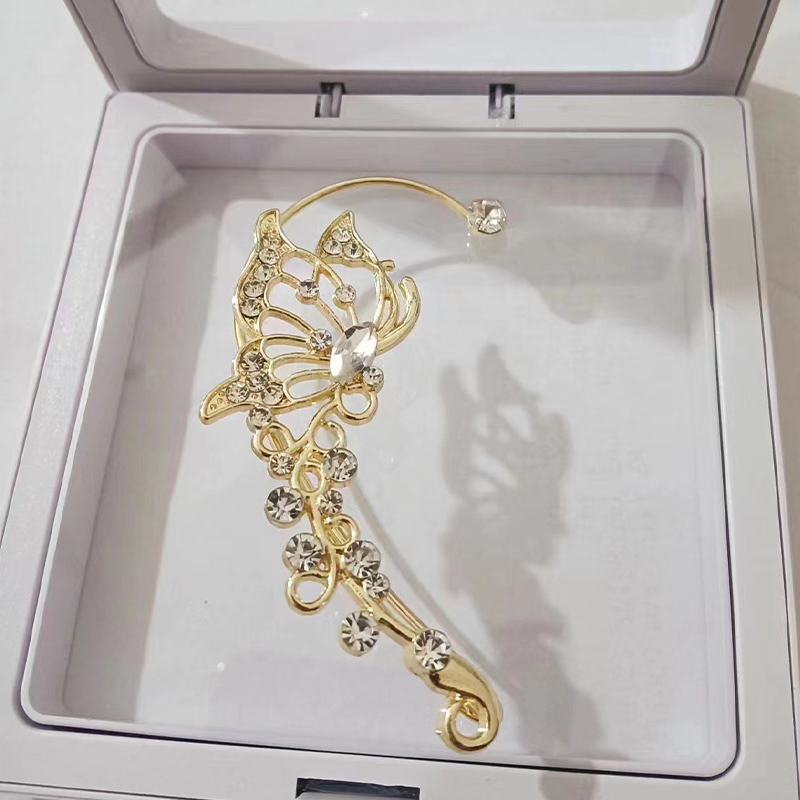 Crystal Butterfly Non-Piercing Ear Cuff 3