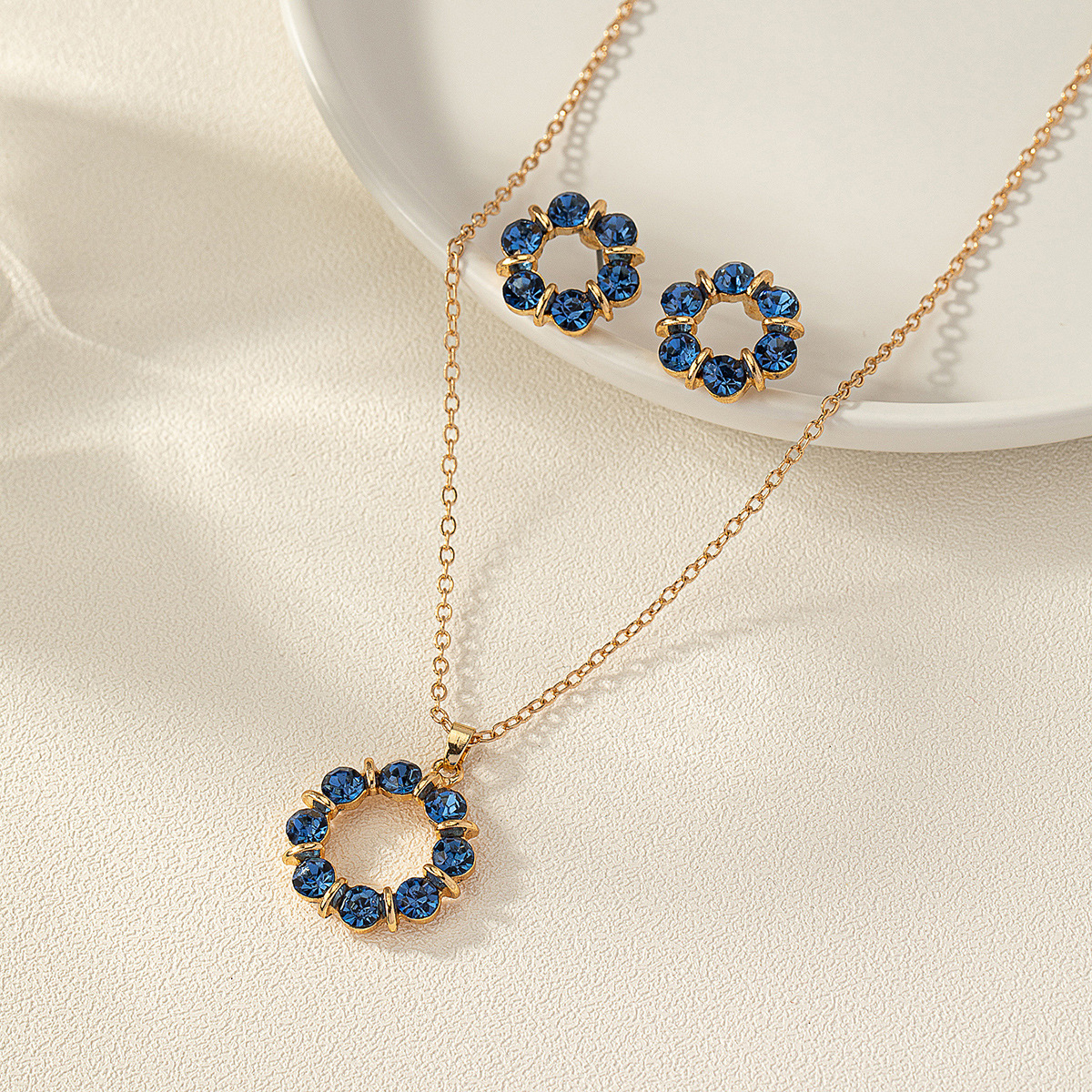 Fashion Necklace Zircon Gold Plated Diamond 18k Women