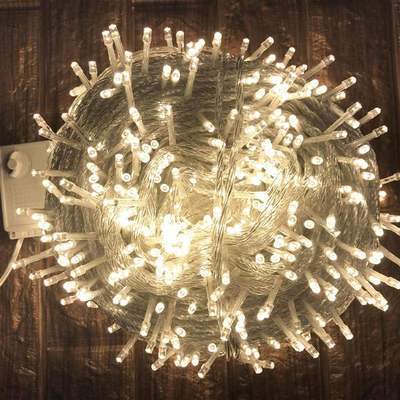 1000-LED-Lichterkette in Warmweiß für Weihnachten 4