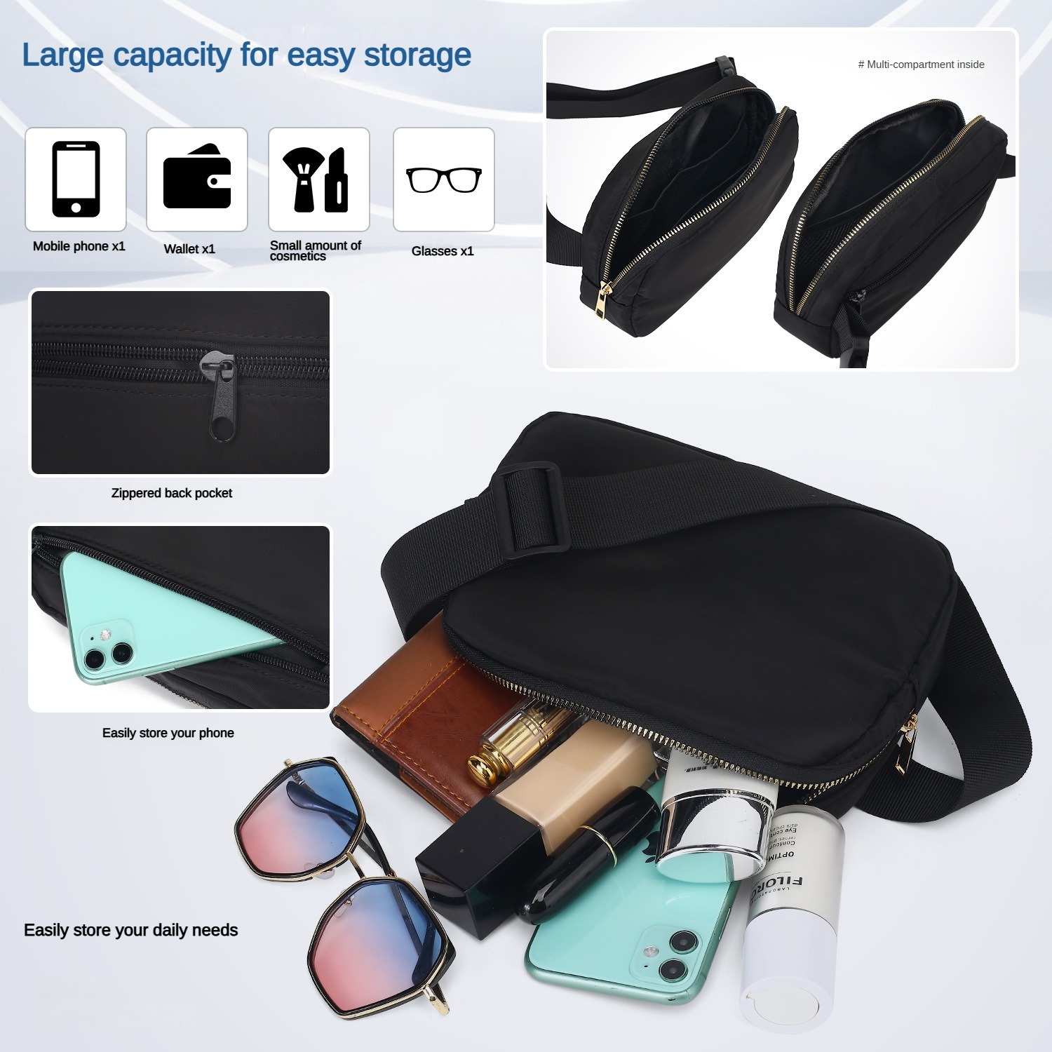 Sport Mini Crossbody Waist Bag 3