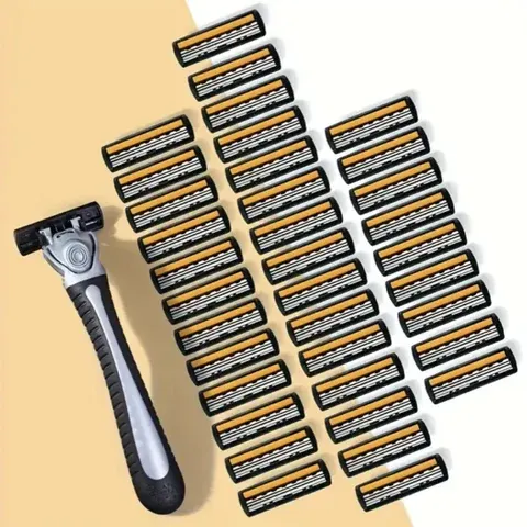 Triple-Blade Stainless Steel Razor Head