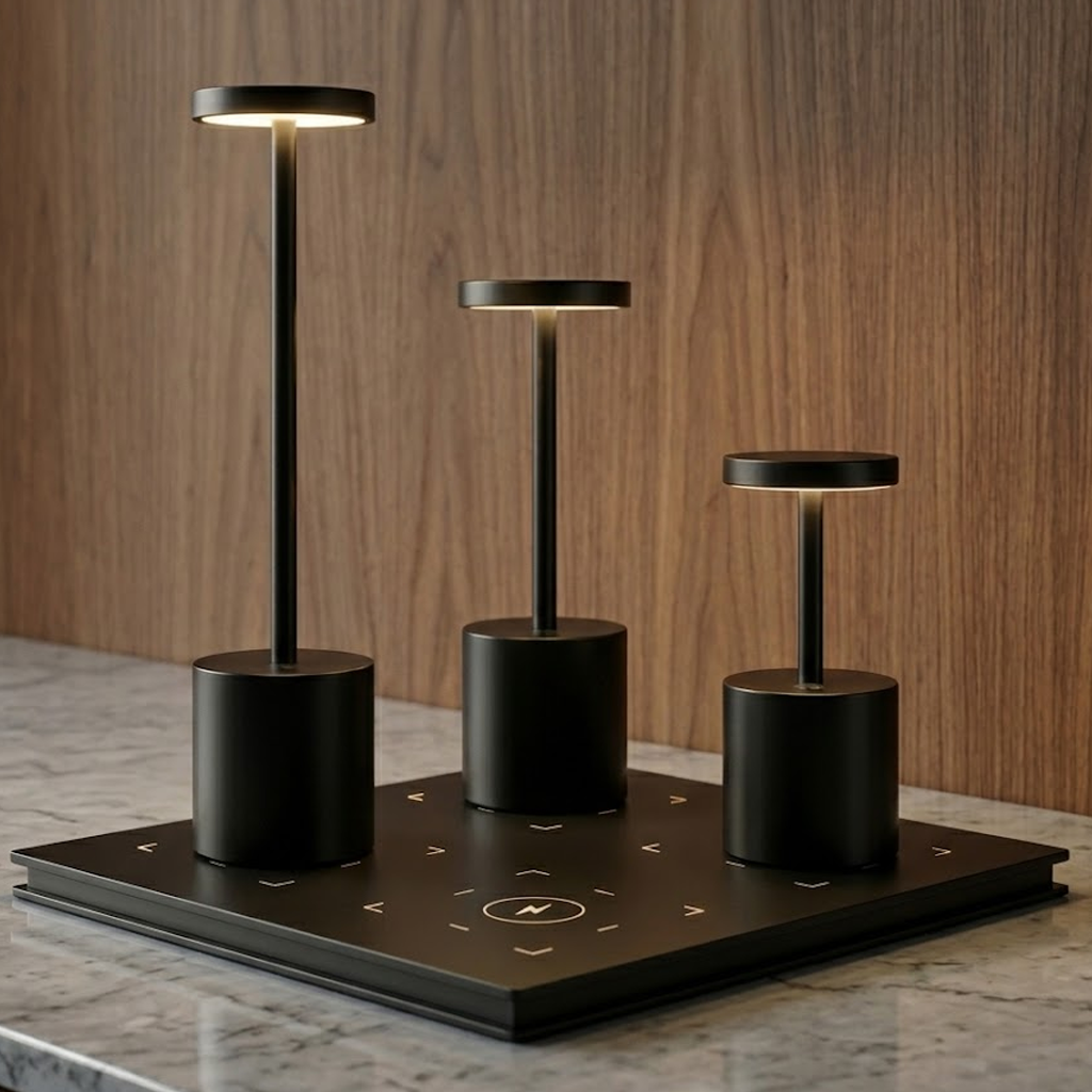 Customizable Wireless Charging Portable Battery Power Desk Lamp
